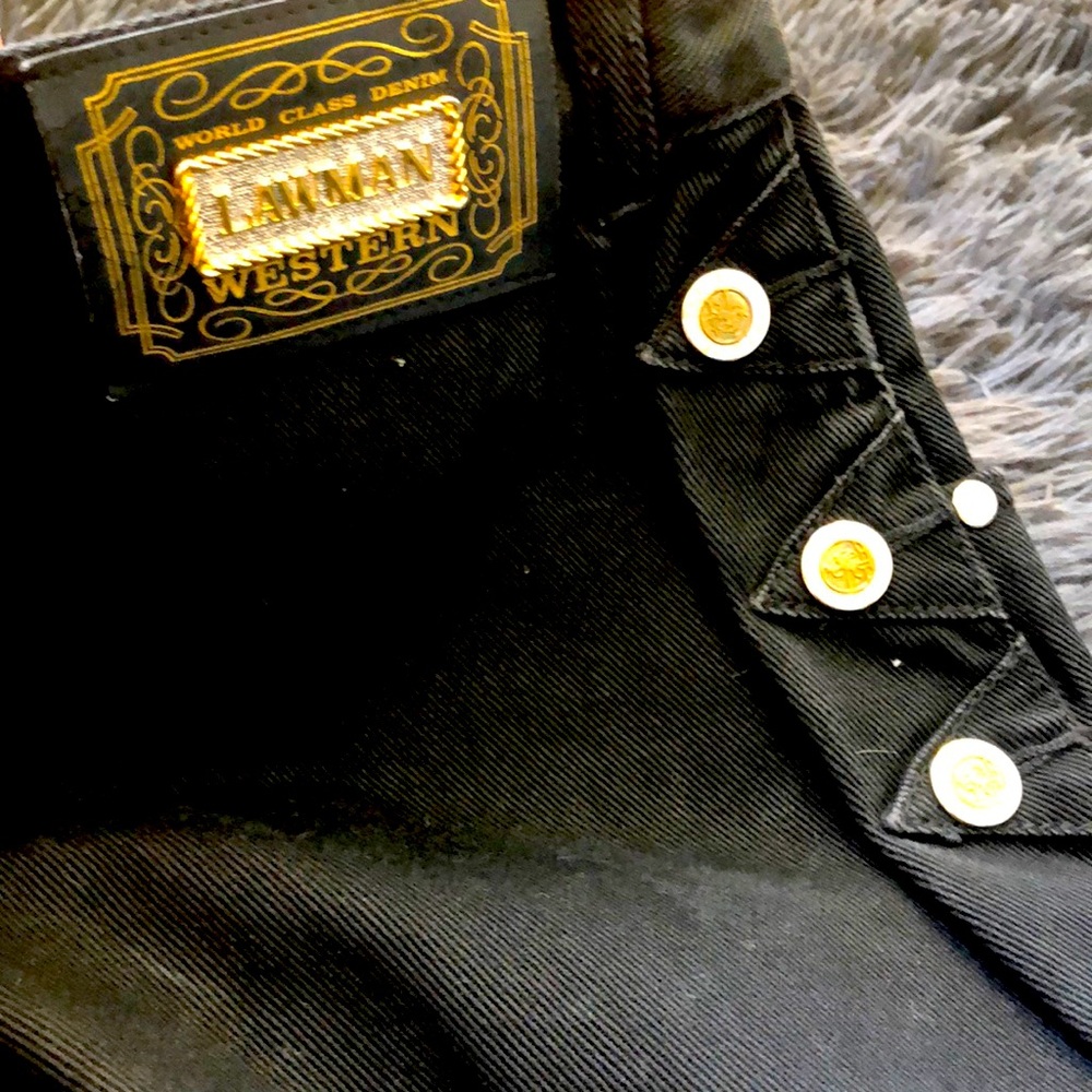 Vintage Lawman Western black jeans